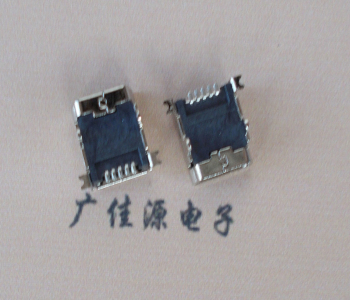 衢州 MINI USB 5PF 90°SMT前插后贴电源接口
