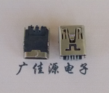 衢州MINI USB前两脚插座 90度卧式 端子DIP针脚定义