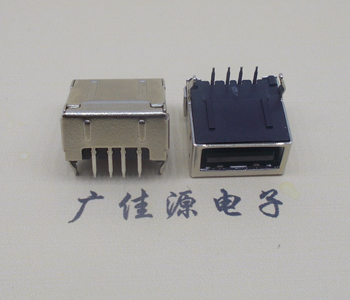 衢州usb 2.0插座 A型单层90度 包胶母座