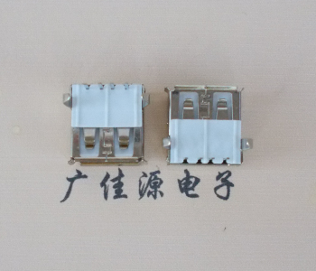 衢州usb AF90度插座14.0mm耐高温LCP半包胶芯