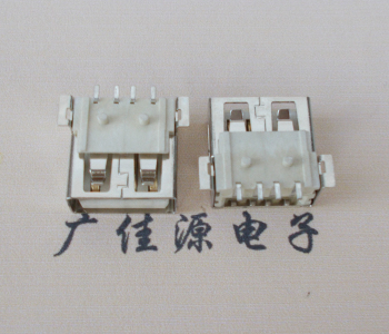 衢州USB AF方形脚 贴片母座 1.0/1.2柱子直边接口