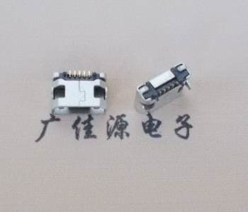 衢州迈克小型 USB连接器 平口5p插座 有柱带焊盘