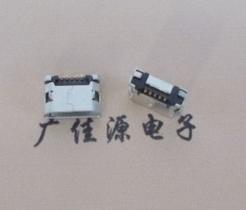 衢州MICRO USB接口 90度卧式母座 插板有柱直边