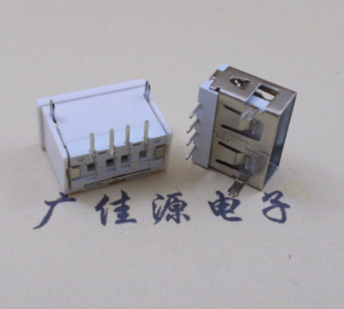 衢州短体USB母座AF11.5长6.0H单直边加护套