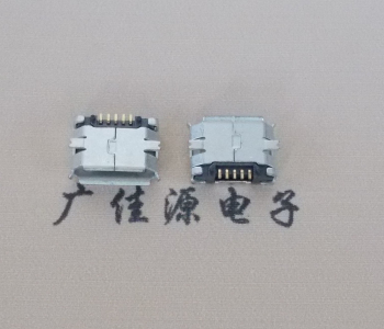 衢州MICRO USB 5Pin母座 贴板封装接口 卷边镀雾锡