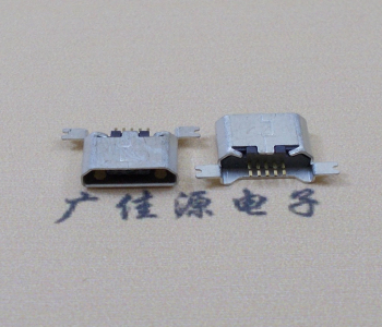 衢州MK USB B Type 沉板0.9母座后两脚SMT口不卷边