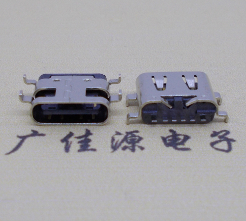 衢州USBType-C6P母座卧式接口沉板0.8mm