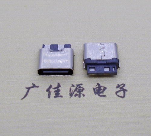 衢州type c2p焊线母座高6.5mm铆合式连接器
